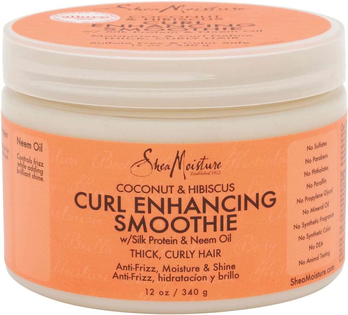 Shea Moisture - Embelisseur de boucles "Curl Enhancing Smoothie" - noix de coco & hibiscus - 340g - Shea Moisture - Ethni Beauty Market