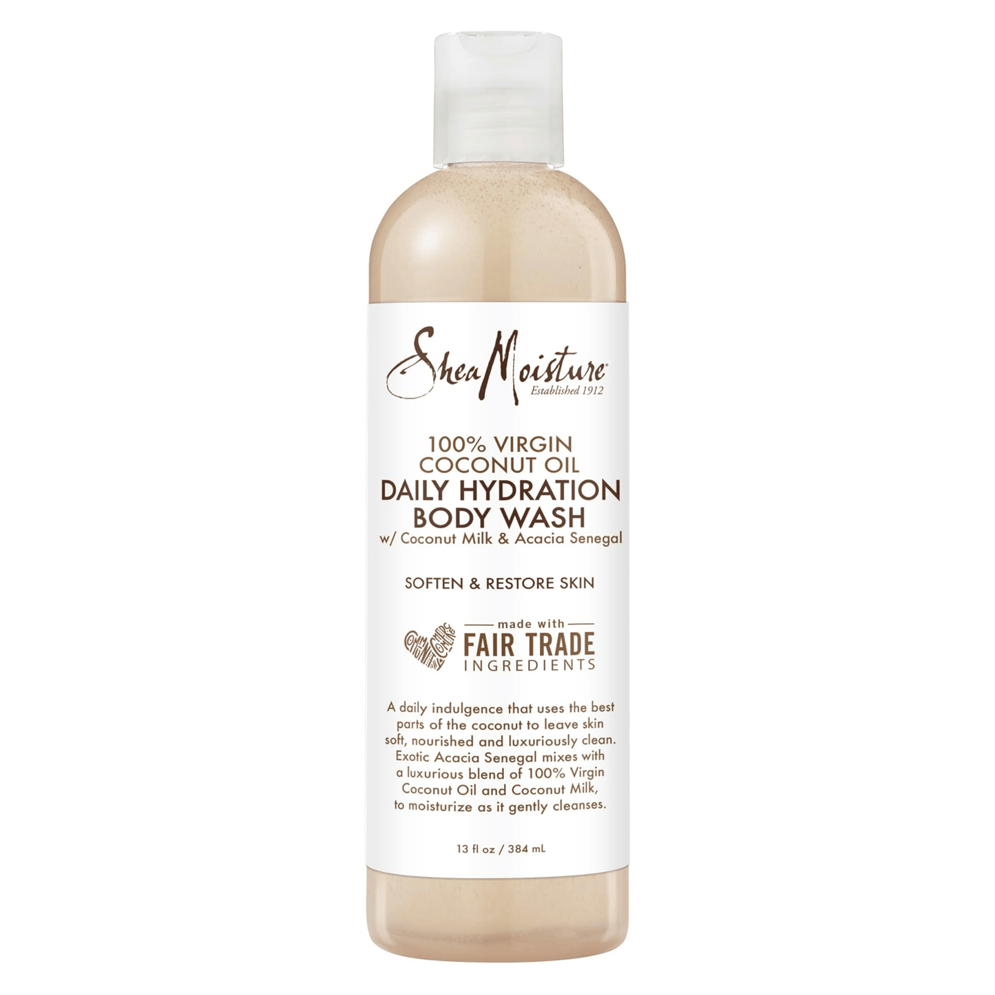 Shea Moisture - 100% Virgin Coconut Oil - Gel douche "daily hydratation Body Wash" - 384ml - Shea Moisture - Ethni Beauty Market