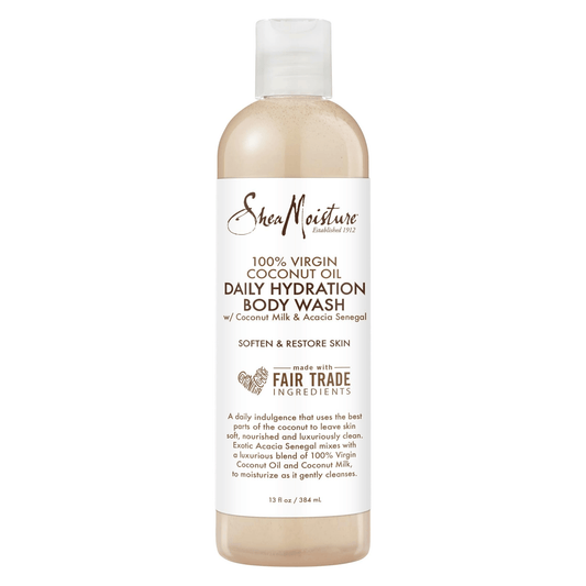 Shea Moisture - 100% Virgin Coconut Oil - Gel douche "daily hydratation Body Wash" - 384ml - Shea Moisture - Ethni Beauty Market