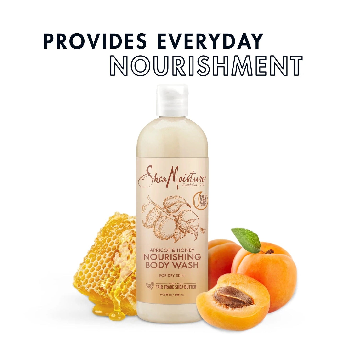 Shea Moisture - Gel Douche Nourrissant Abricot Miel  19.8oz - 586ml - Shea Moisture - Ethni Beauty Market