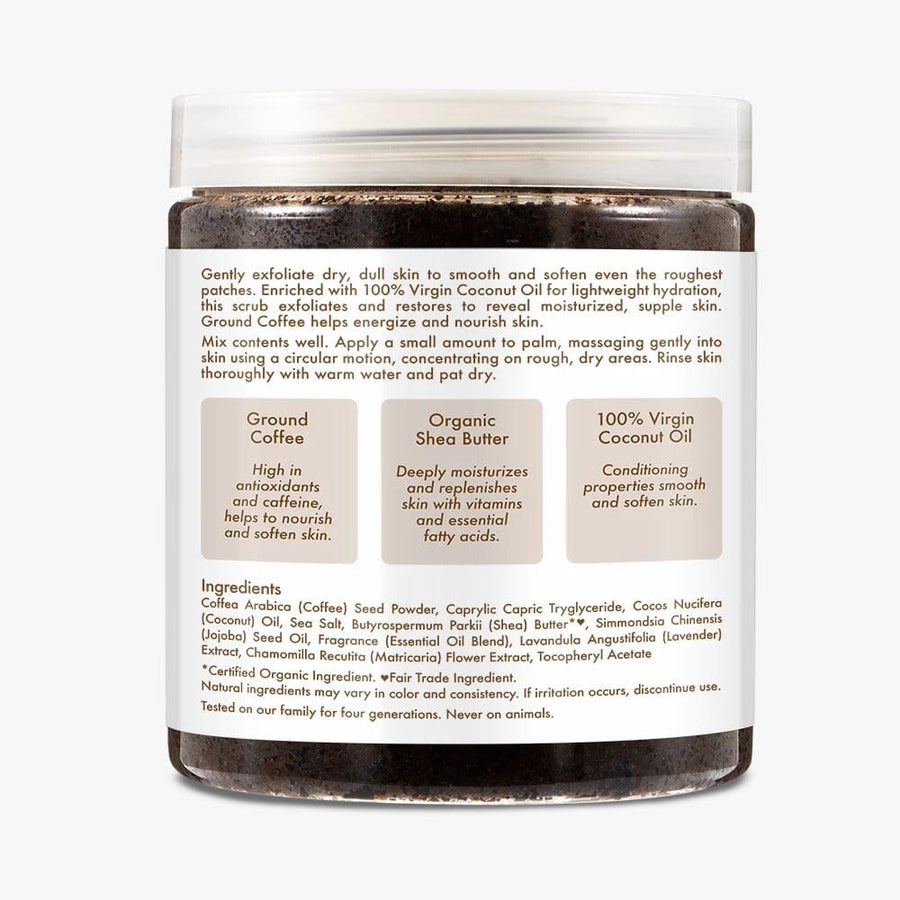 Shea Moisture - 100% Ground Coffee & Virgin Coconut Oil Scrub 340g - Shea Moisture - Ethni Beauty Market