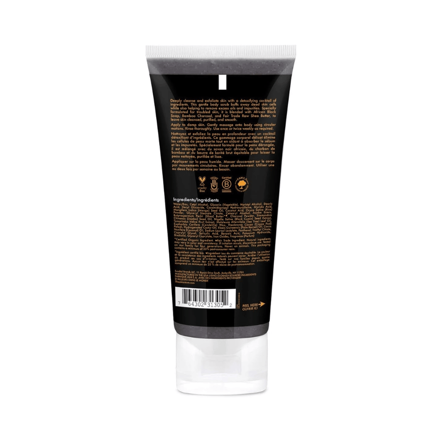 Shea Moisture - Gommage Corporel Au Charbon De Bambou Avec Savon Noir Africain Avec Huile De Théier 170G - Shea Moisture - Ethni Beauty Market