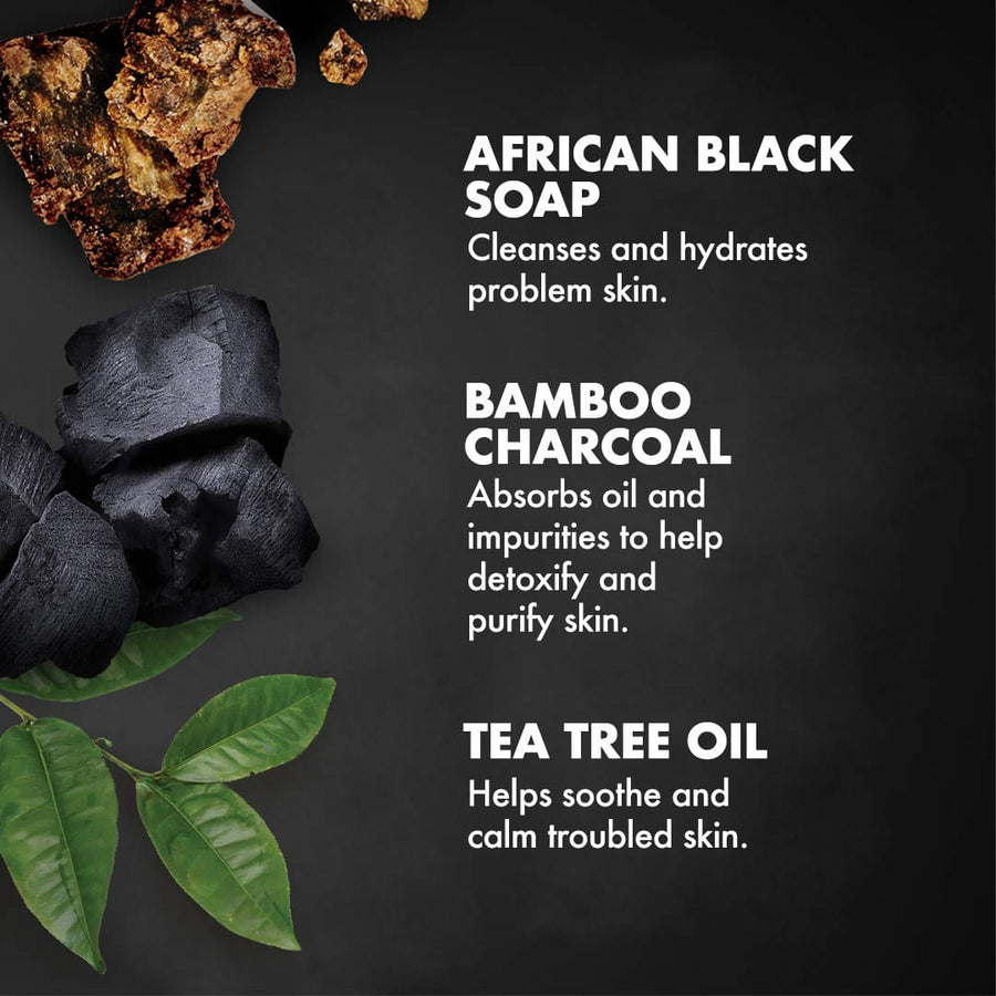 Shea Moisture - Gommage Corporel Au Charbon De Bambou Avec Savon Noir Africain Avec Huile De Théier 170G - Shea Moisture - Ethni Beauty Market