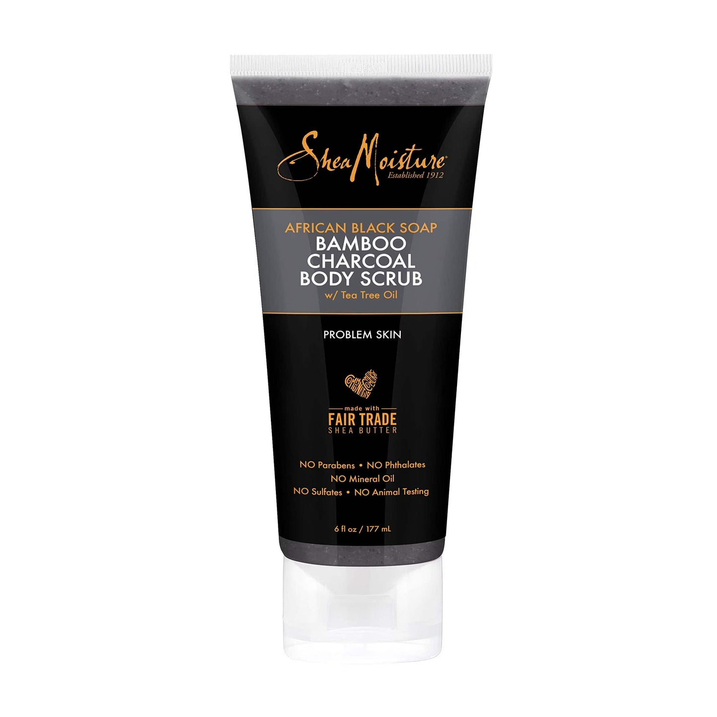 Shea Moisture — African Black Soap - Gommage Corporel au Charbon et de l'huile d'Arbre à Thé - 177g - Shea Moisture - Ethni Beauty Market