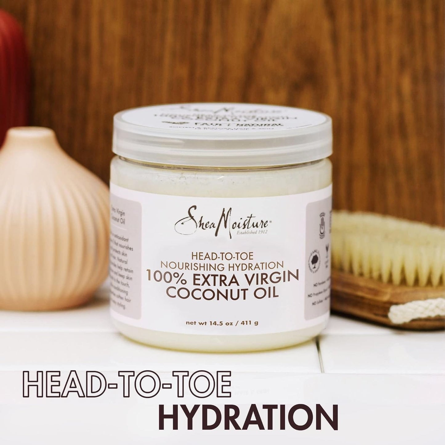 Shea Moisture - Head-To-Toe Coconut Oil Nourishing Hydration - 100% Huile De Coco Vierge - plusieurs contenances - Shea Moisture - Ethni Beauty Market