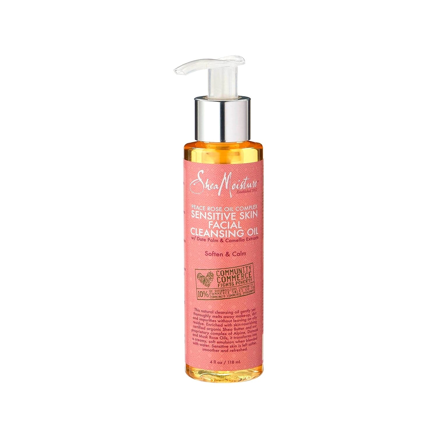 Shea Moisture - Peace Rose Oil Complex - Huile visage nettoyante "sensitive skin" -118 ml - Shea Moisture - Ethni Beauty Market