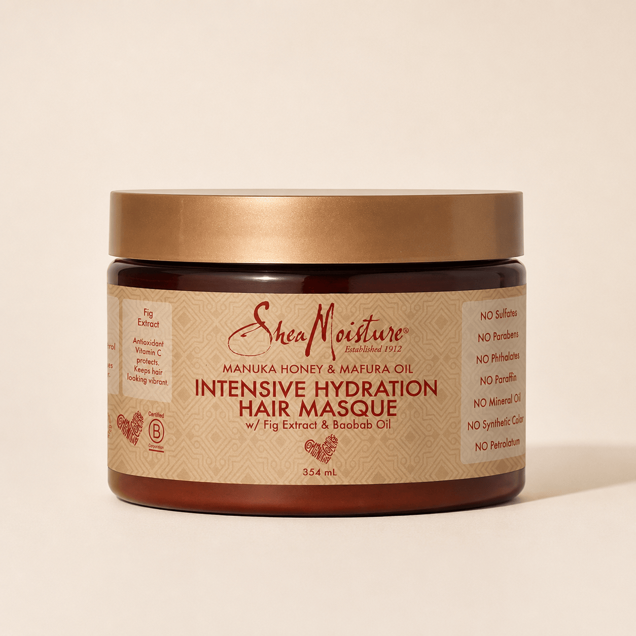 Shea Moisture Masque Capillaire SheaMoisture - Manuka Honey Mafura Oil Hair Mask - 355 ml