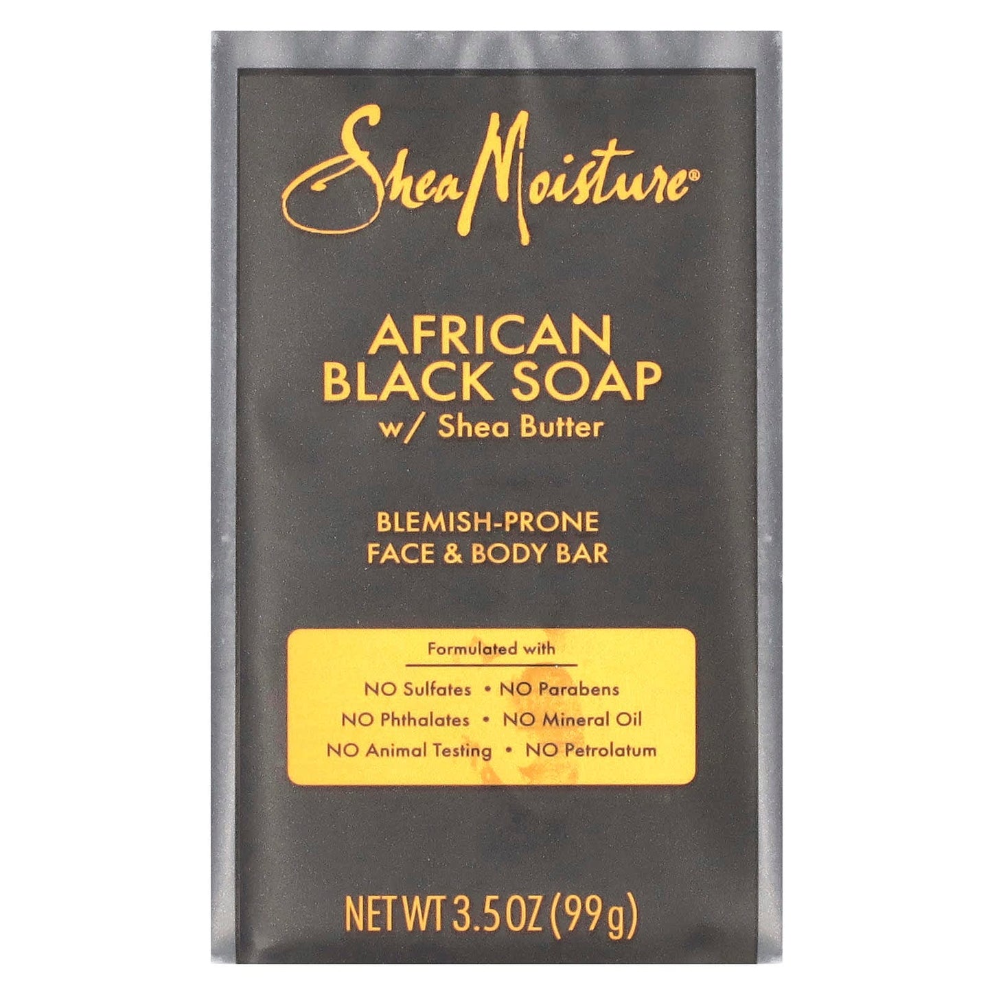 Shea Moisture - African Black Soap - "Anti-blemish" Savon noir - 99g - Shea Moisture - Ethni Beauty Market