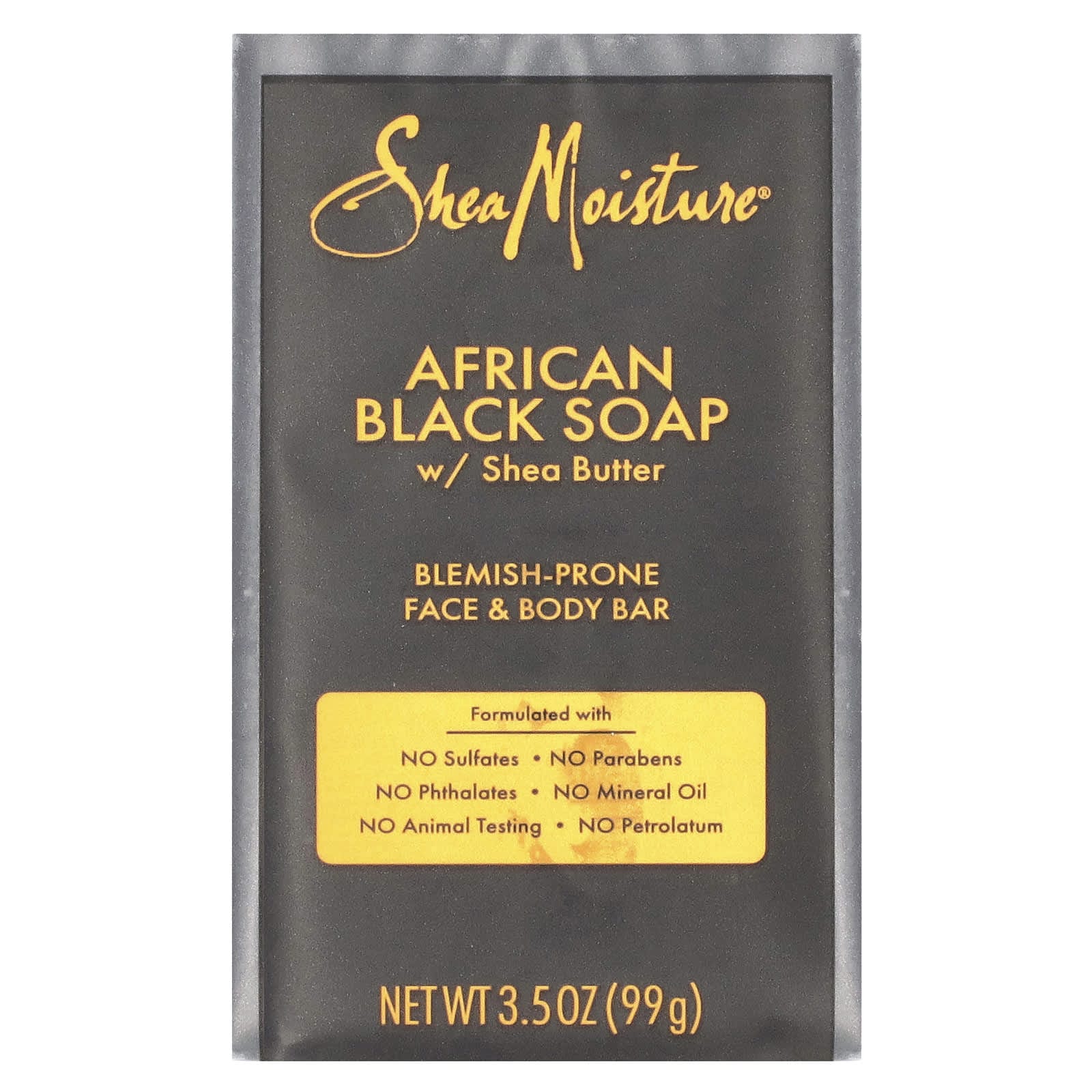 Shea Moisture - African Black Soap - "Anti-blemish" Savon noir - 99g - Shea Moisture - Ethni Beauty Market