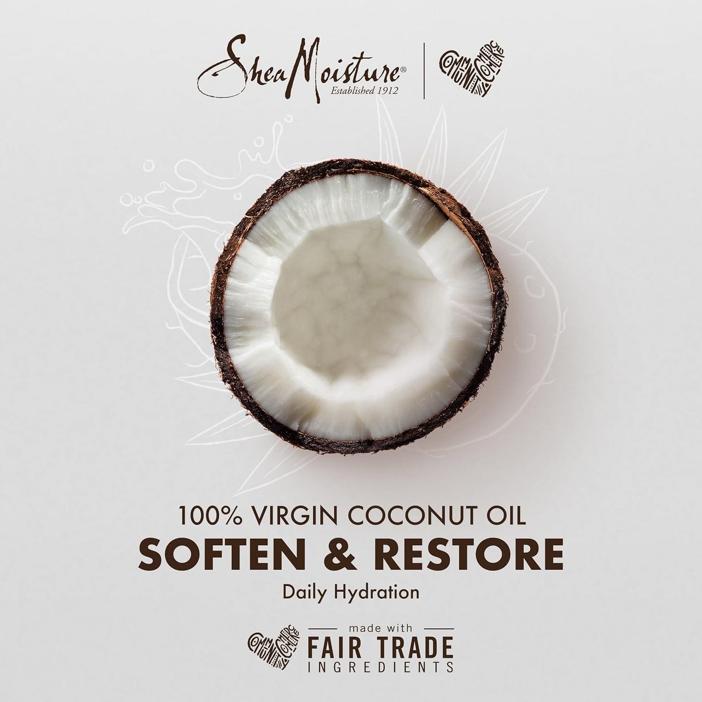 Shea Moisture - Savon "Coco & Karité" 100% Virgin Coconut Oil - Hydratation Quotidienne 230G - Shea Moisture - Ethni Beauty Market