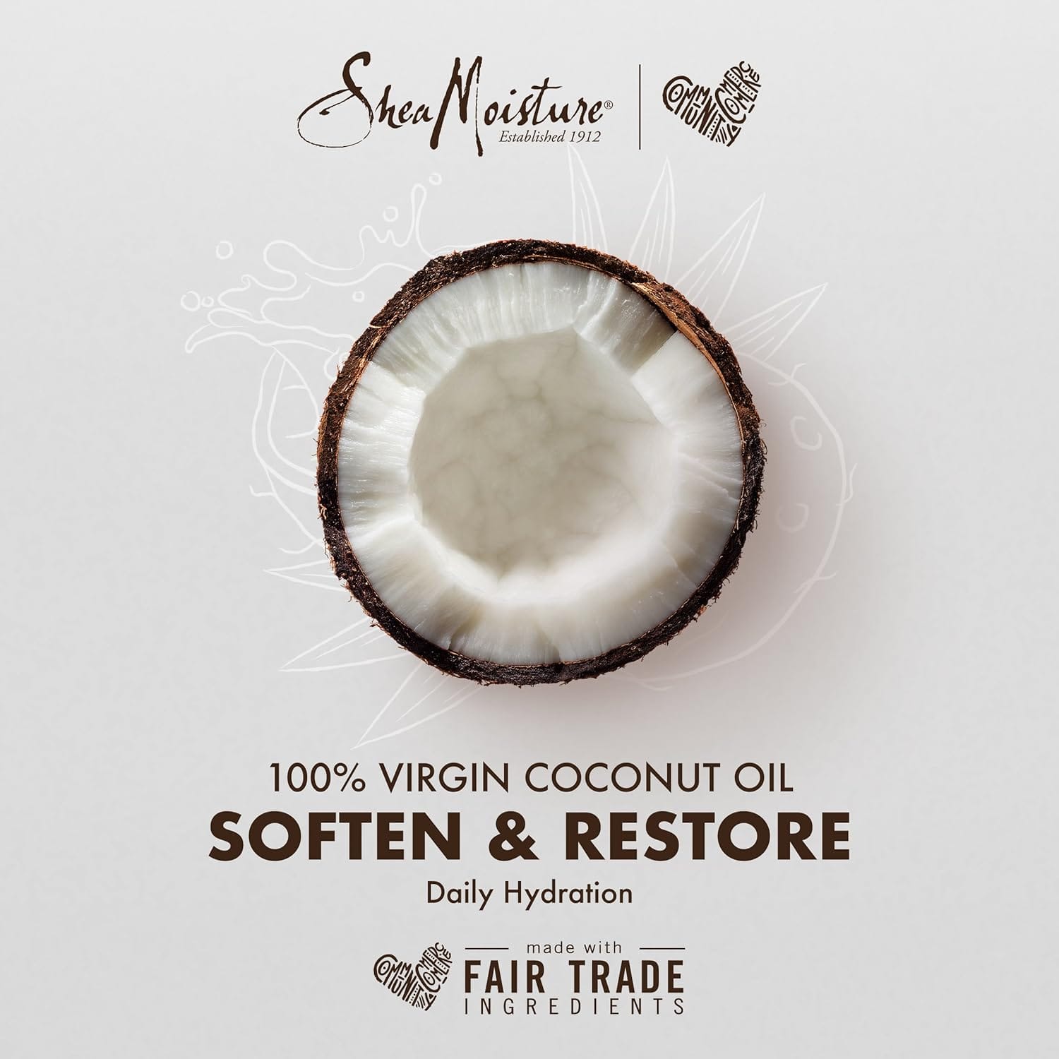 Shea Moisture - Savon "Coco & Karité" 100% Virgin Coconut Oil - Hydratation Quotidienne 230G - Shea Moisture - Ethni Beauty Market