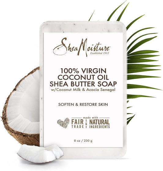 Shea Moisture - Savon "Coco & Karité" 100% Virgin Coconut Oil - Hydratation Quotidienne 230G - Shea Moisture - Ethni Beauty Market