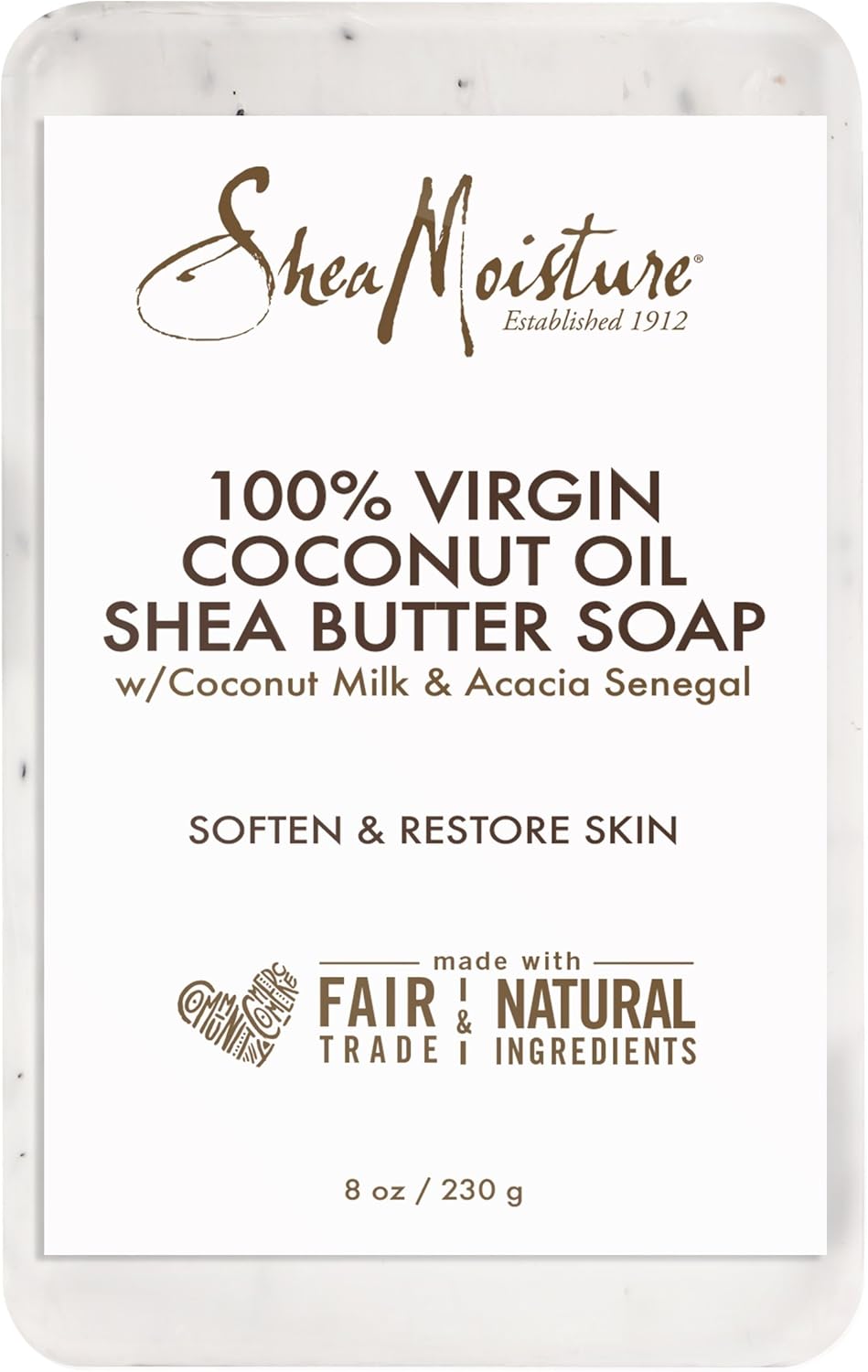 Shea Moisture - Savon "Coco & Karité" 100% Virgin Coconut Oil - Hydratation Quotidienne 230G - Shea Moisture - Ethni Beauty Market