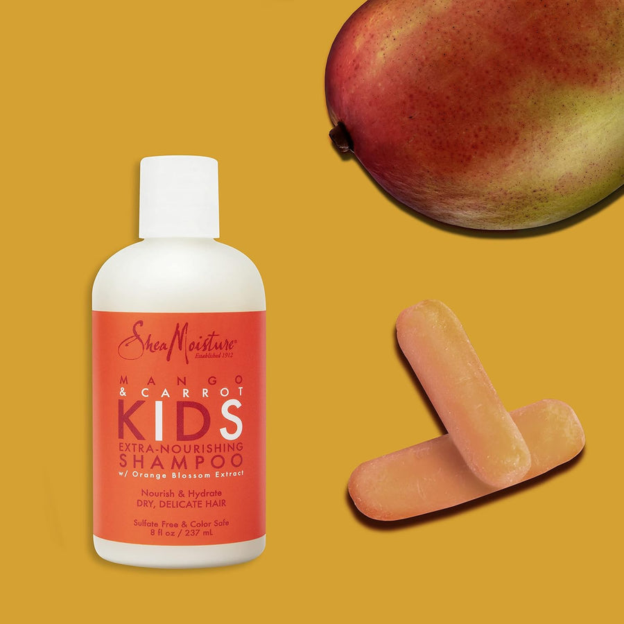 Shea Moisture - Extra Nourishing Shampoo For Children Mango & Carrot - 237ml - Shea Moisture - Ethni Beauty Market