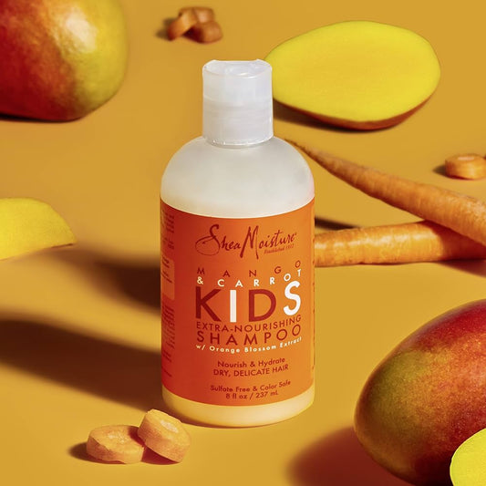 Shea Moisture - Extra Nourishing Shampoo For Children Mango & Carrot - 237ml - Shea Moisture - Ethni Beauty Market