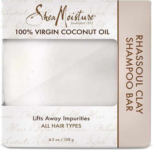 Shea Moisture - Virgin Coconut Oil Solid Shampoo "Rhassoul Clay Bar shampoo" - 128g - Shea Moisture - Ethni Beauty Market