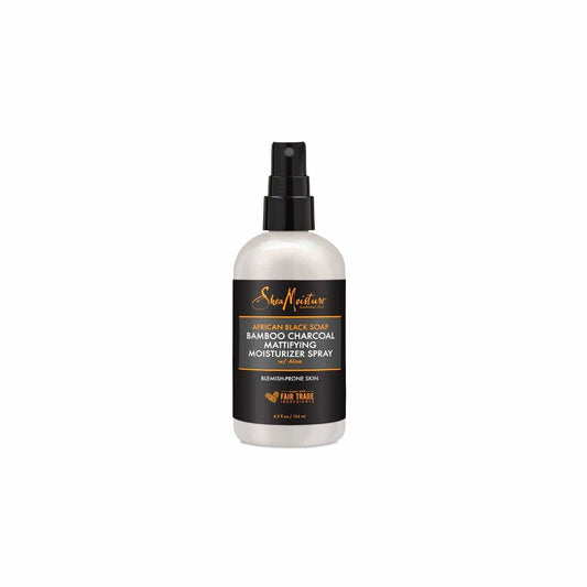 Shea Moisture - African Black Soap - Spray corporel hydratant matifiant "Bamboo Charcoal" - 124ml - Shea Moisture - Ethni Beauty Market