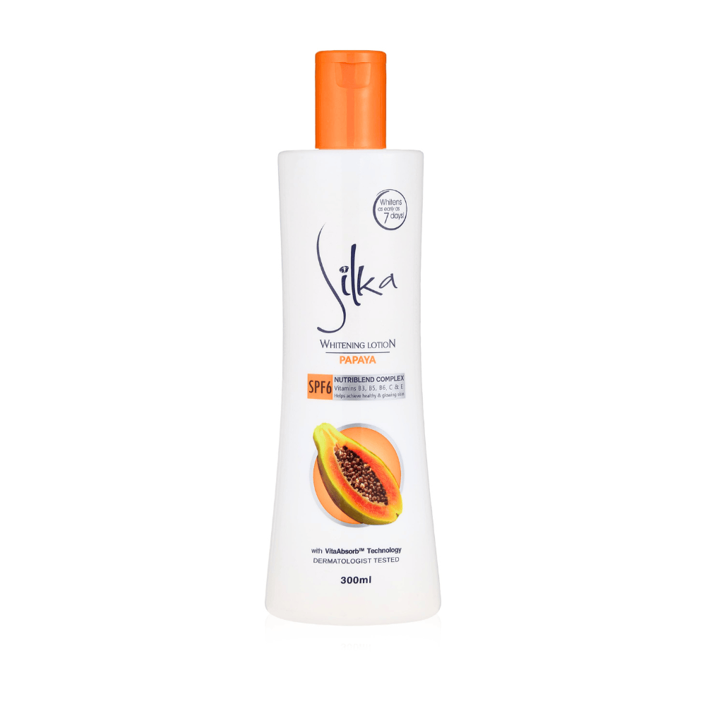 Silka - Lotion éclaircissante SPF6 "papaya" - 300ml - Silka - Ethni Beauty Market