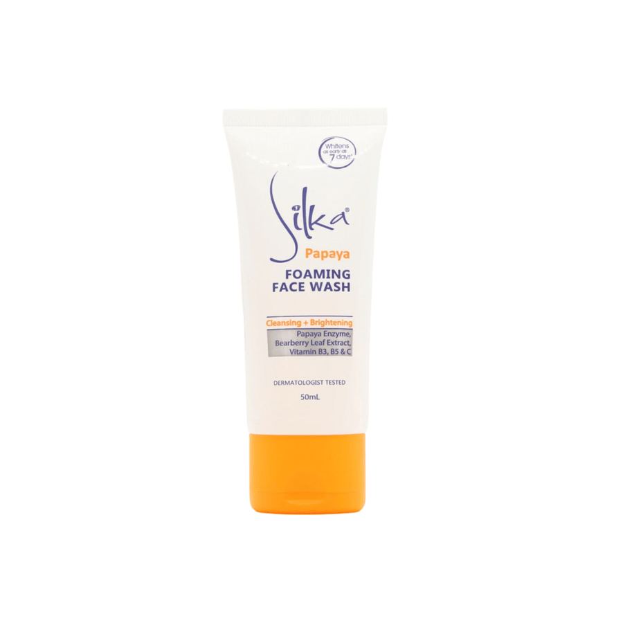 Silka - Mousse Nettoyante Pour Visage "Papaya Foaming Face Wash" 50 ml - Silka - Ethni Beauty Market