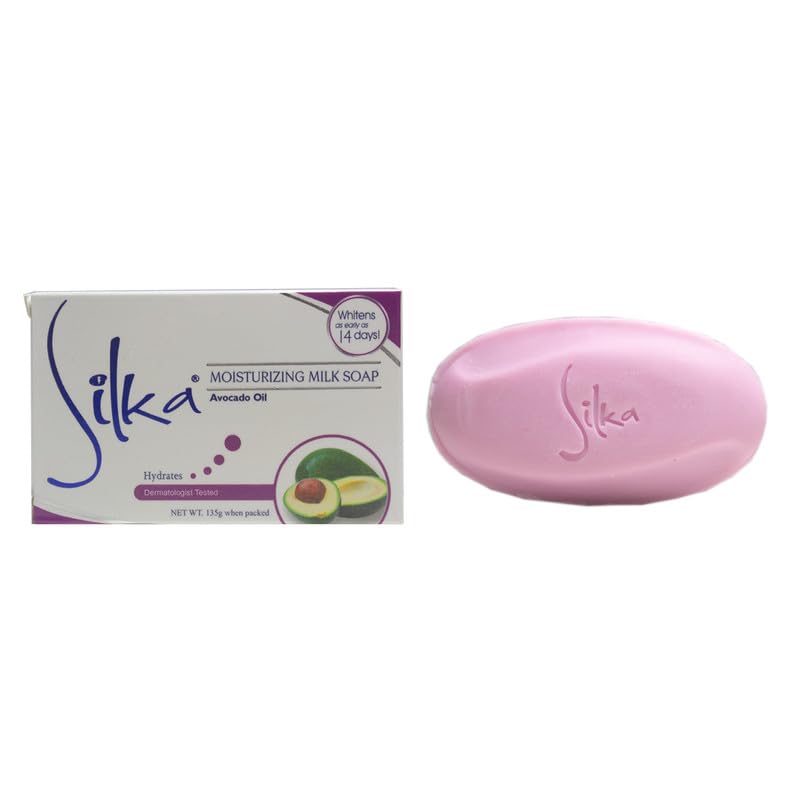 Silka® - Savon au Lait Hydratant à l'Huile d'Avocat "Moisturizing Milk Soap Avocado Oil" 135g - Silka - Ethni Beauty Market