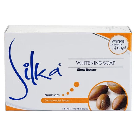 Silka Savon Corporel Silka - Savon Eclaircissant au Beurre de karitè  "Shea Butter Whitening Soap" 135g