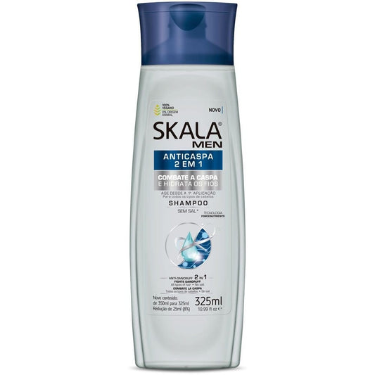 SKALA Shampoing 2en1 Skala - Shampoing Antipelliculaire Homme 2en1  "Anticaspa Men 2in1 Shampoo" 325ml