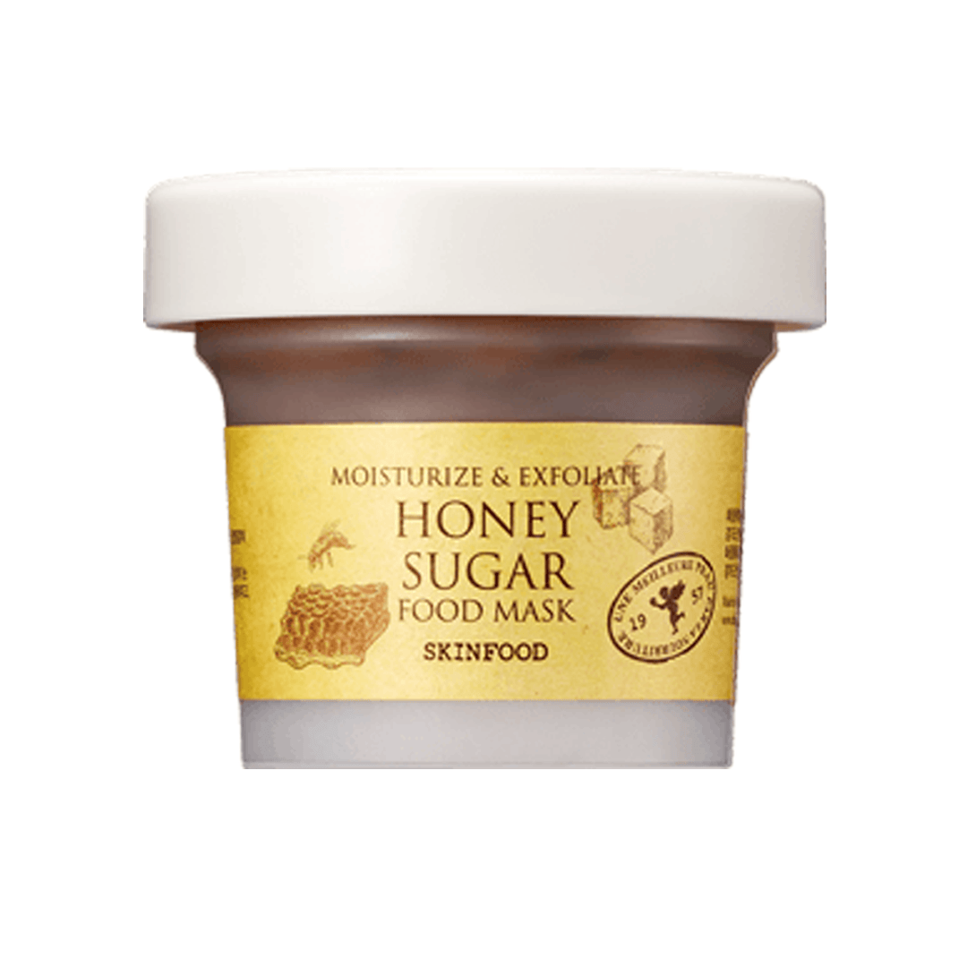 SKINFOOD Masque Visage Honey Sugar SKINFOOD - Masque visage au sucre noir- plusieurs options possibles- 120g (Collection Anti-Gaspi)