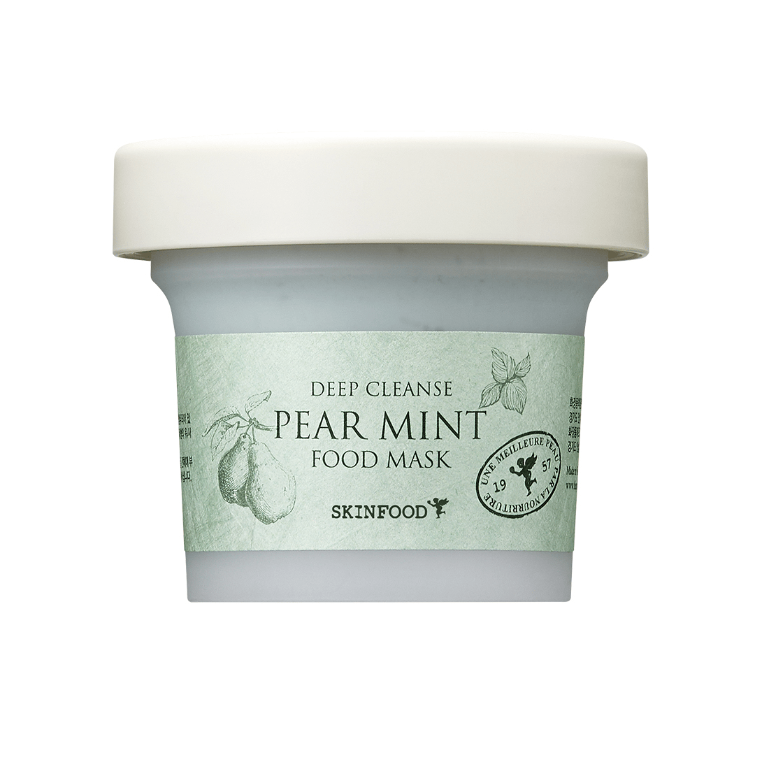 SKINFOOD Masque Visage Pear Mint SKINFOOD - Masque visage au sucre noir- plusieurs options possibles- 120g (Collection Anti-Gaspi)