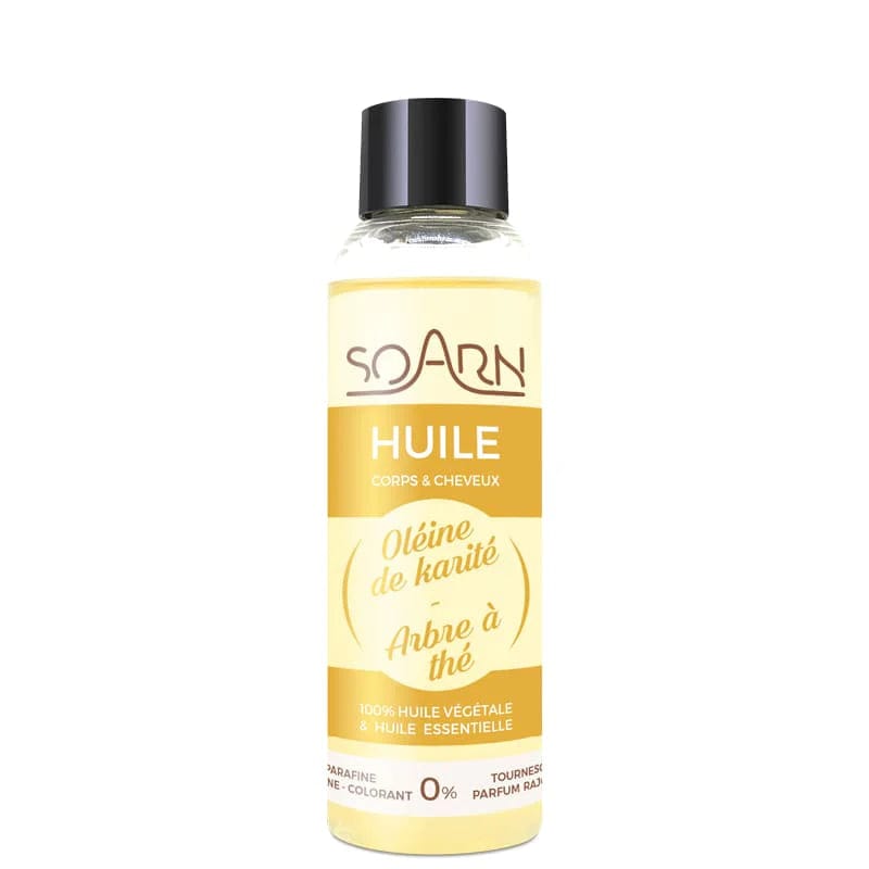 Soarn - Huile cheveux & corps "Oléine de Karité & Arbre à Thé" - 100ml - Soarn - Ethni Beauty Market