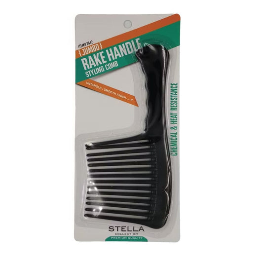Stella Collection – Peigne Coiffant à Manche Râteau Jumbo Rake Handle Styling Comb" #2442 - STELLA COLLECTION - Ethni Beauty Market