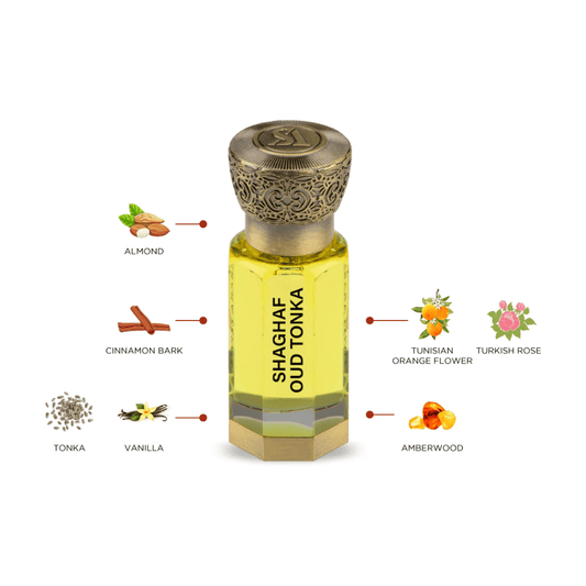 Swiss Arabian Eau de Parfum Swiss Arabian – SHAGHAF OUD TONKA CPO –  Huile de parfum Unisexe 12ml