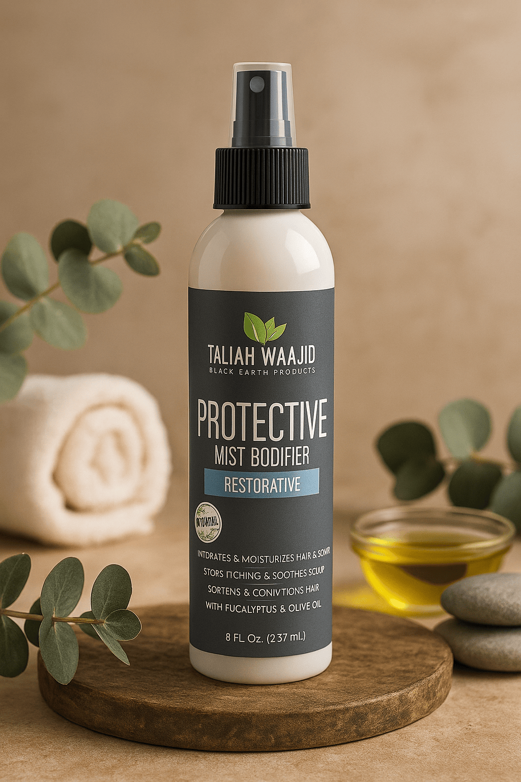 Taliah Waajid - Black Earth Products - Brume hydratante "protective therapeutic formula - 237ml - Taliah Waajid - Ethni Beauty Market