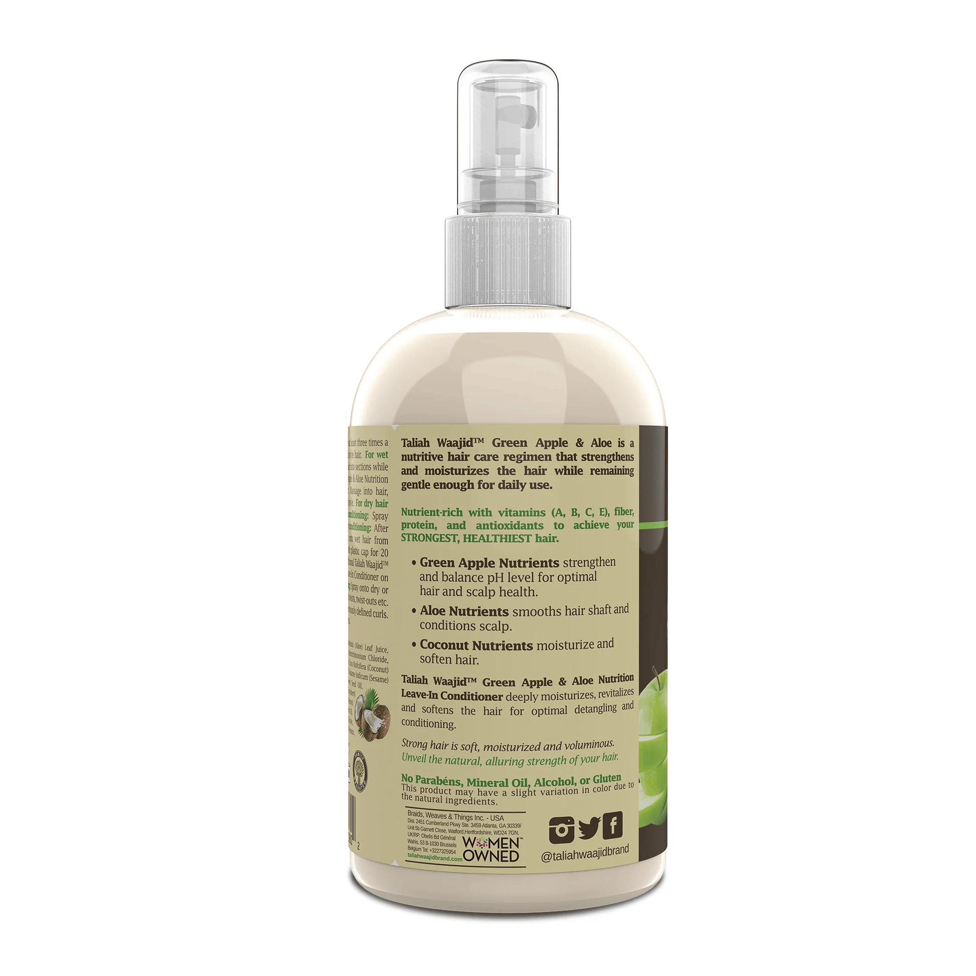 Taliah Waajid - Leave-in conditioner "pomme et aloé vera" - 355ml - Taliah Waajid - Ethni Beauty Market