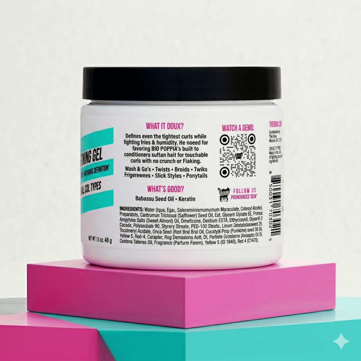 The Doux - Gel coiffant de définition BIG POPPA - 454ml - The Doux Bee-Girl - Ethni Beauty Market