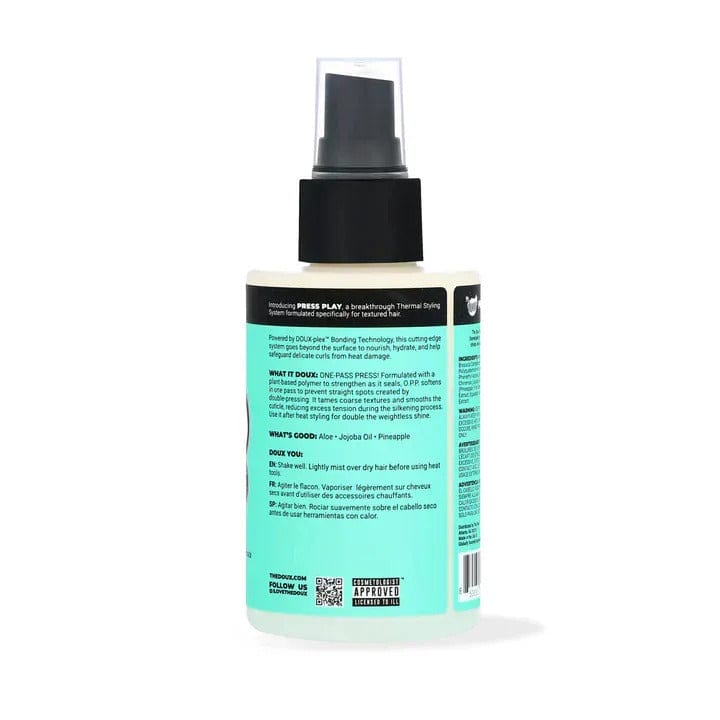 The Doux – O.P.P. One-Pass Press Spray thermoprotecteur pour cheveux texturés – 118 ml - The Doux Bee-Girl - Ethni Beauty Market