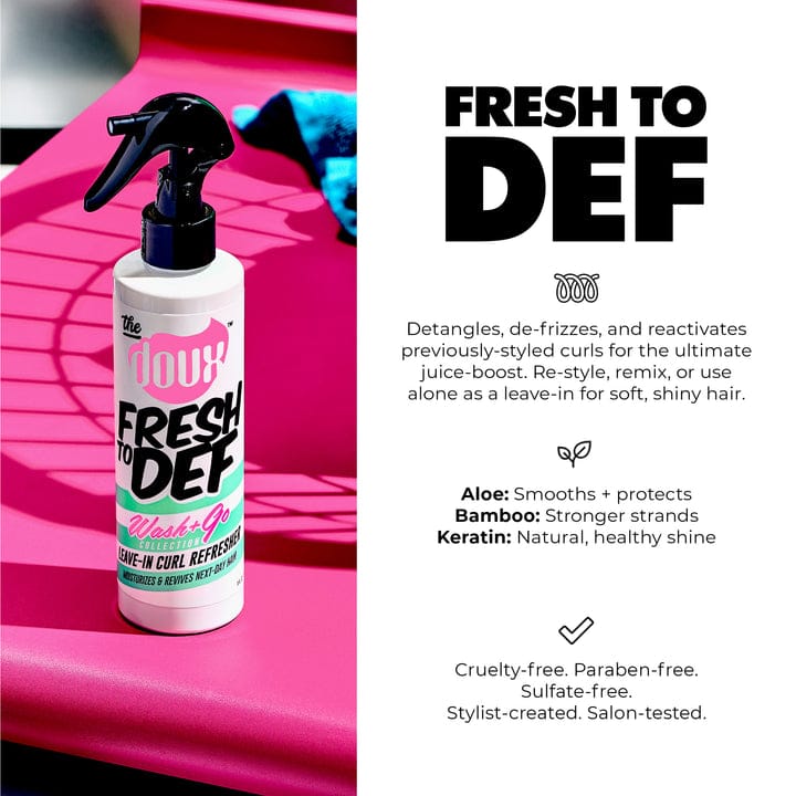 The Doux - Spray Capillaire "Fresh To Def Wash+Go Leave-in Curl Refresher" 236ml - The Doux Bee-Girl - Ethni Beauty Market