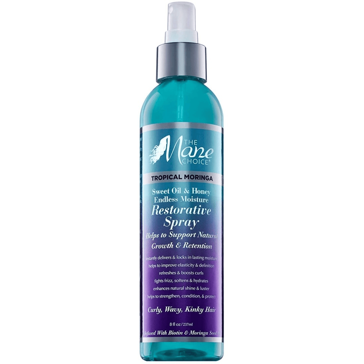 The Mane Choice - Spray hydratant à la biotine et moringa 237ml (Tropical Moringa restorative spray) - The Mane Choice - Ethni Beauty Market