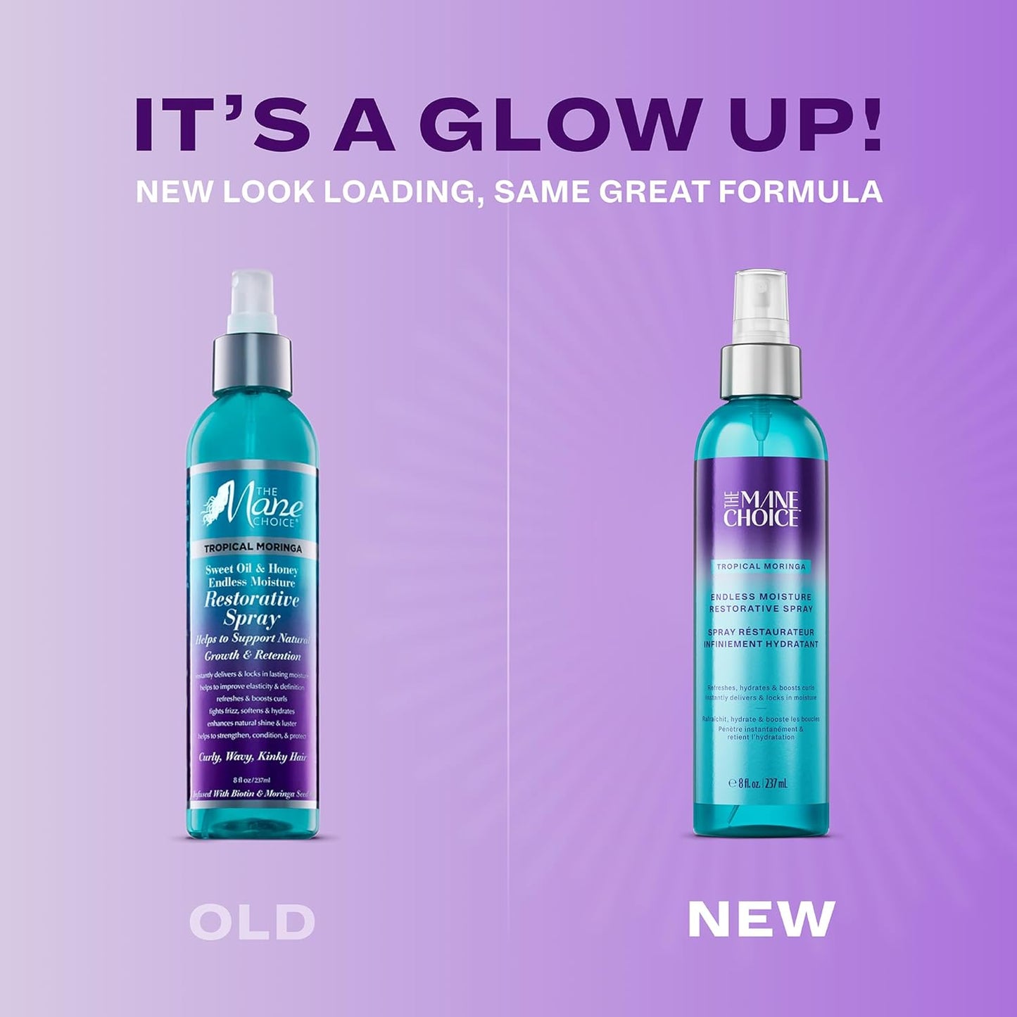 The Mane Choice - Spray hydratant à la biotine et moringa 237ml (Tropical Moringa restorative spray) - The Mane Choice - Ethni Beauty Market
