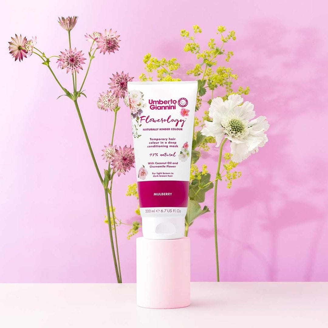 Umberto Giannini - Flowerology - Masque colorant temporaire "mulberry" - 200ml - Umberto Giannini - Ethni Beauty Market