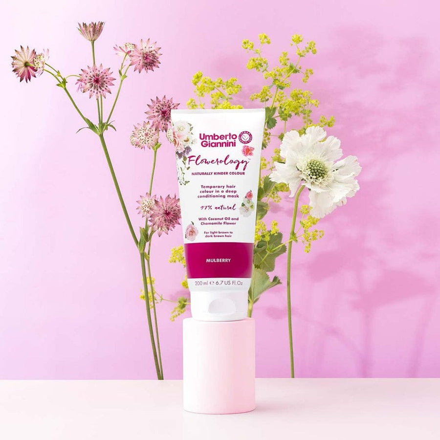 Umberto Giannini - Flowerology - Masque colorant temporaire "mulberry" - 200ml - Umberto Giannini - Ethni Beauty Market