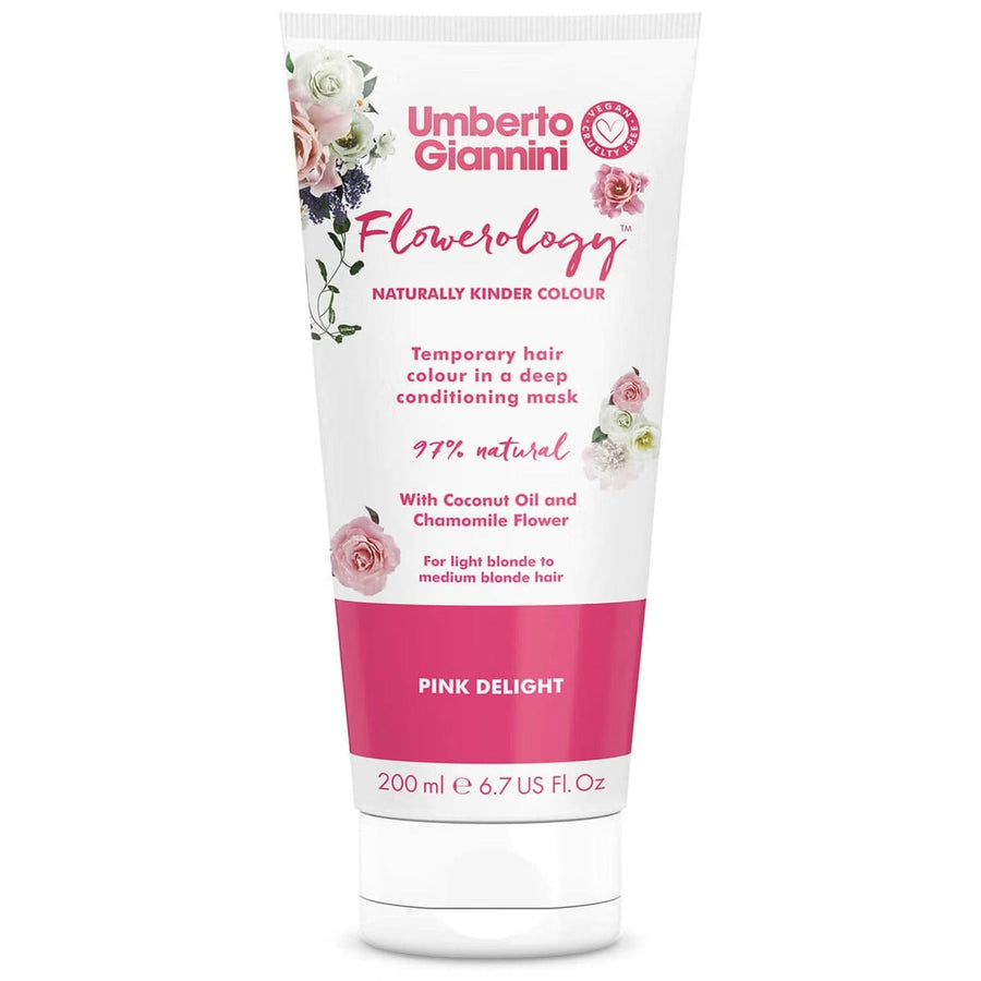 Umberto Giannini - Flowerology - Masque colorant temporaire "pink delight" - 200ml - Umberto Giannini - Ethni Beauty Market