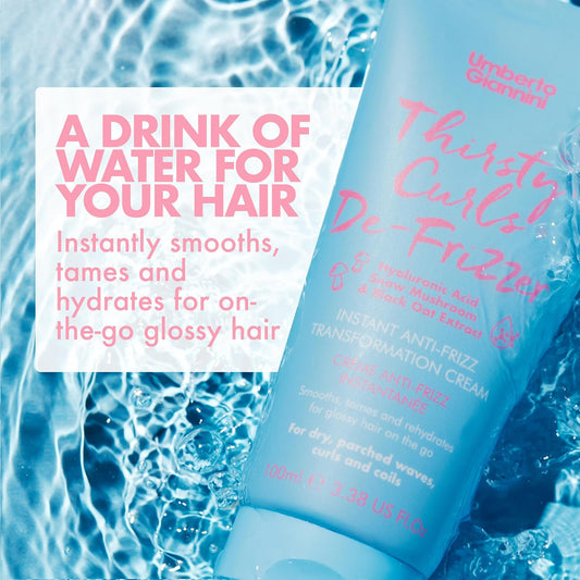 Umberto Giannini Crème de transformation anti-frisottis instantanée Thirsty Curls De Frizzer 100 ml - Umberto Giannini - Ethni Beauty Market