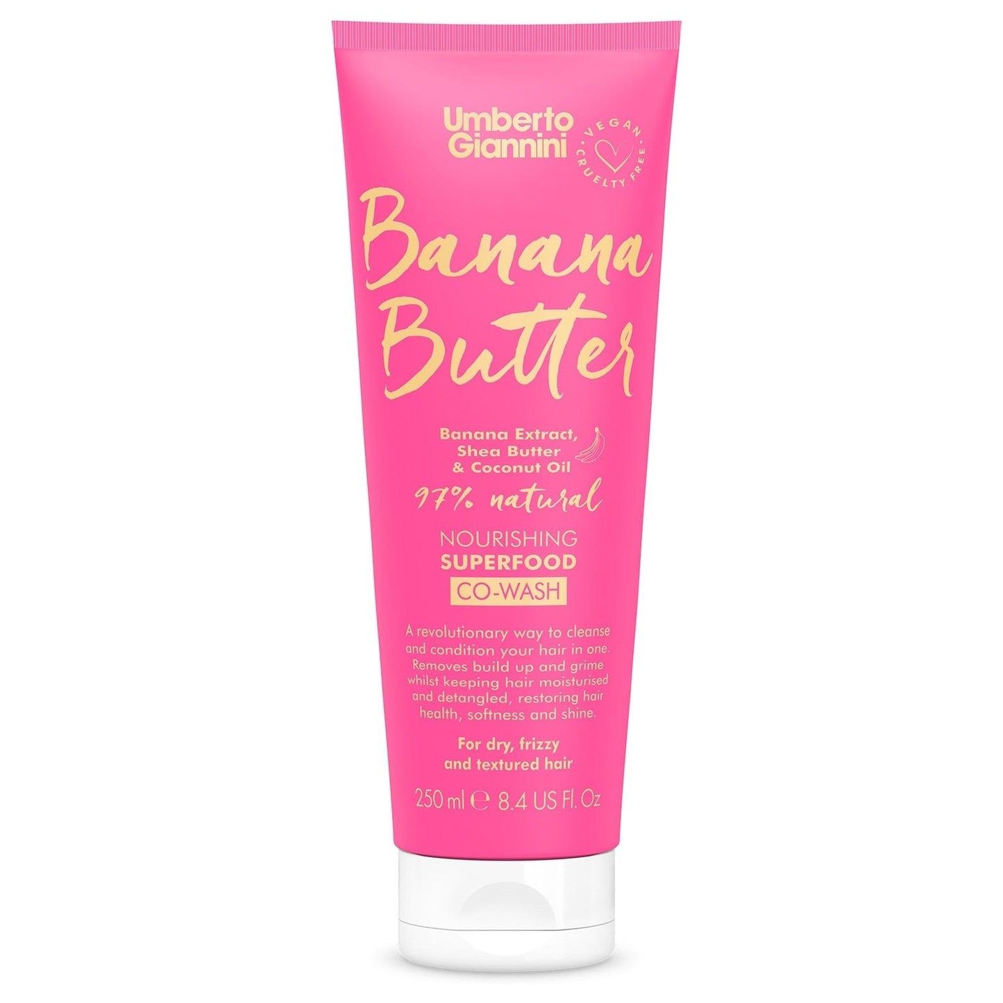 Umberto Giannini Shampoing Umberto Giannini - Banana Butter - Co-wash nourrissant "superfood" - 250ml