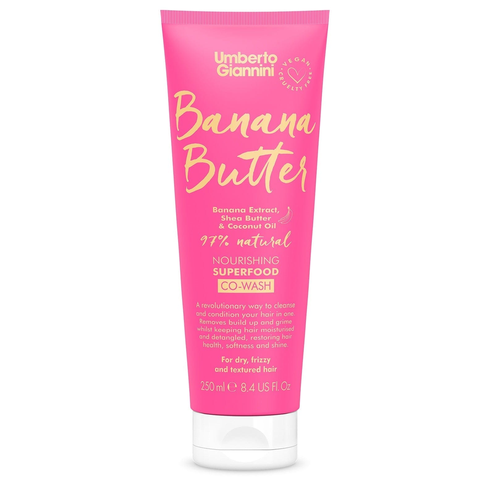 Umberto Giannini Shampoing Umberto Giannini - Banana Butter - Co-wash nourrissant "superfood" - 250ml