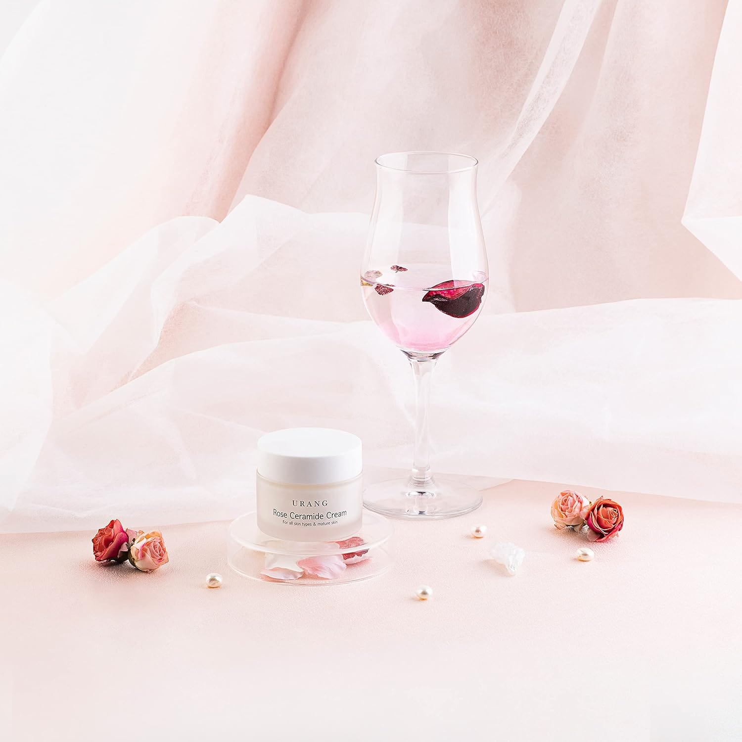 Urang - Crème visage végétalienne "Rose ceramide cream" - 50 ml - Urang - Ethni Beauty Market