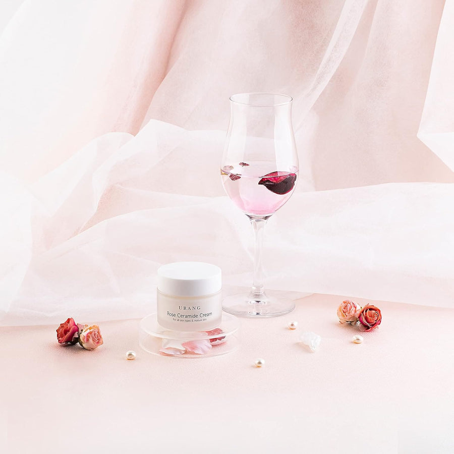 Urang - Crème visage végétalienne "Rose ceramide cream" - 50 ml - Urang - Ethni Beauty Market