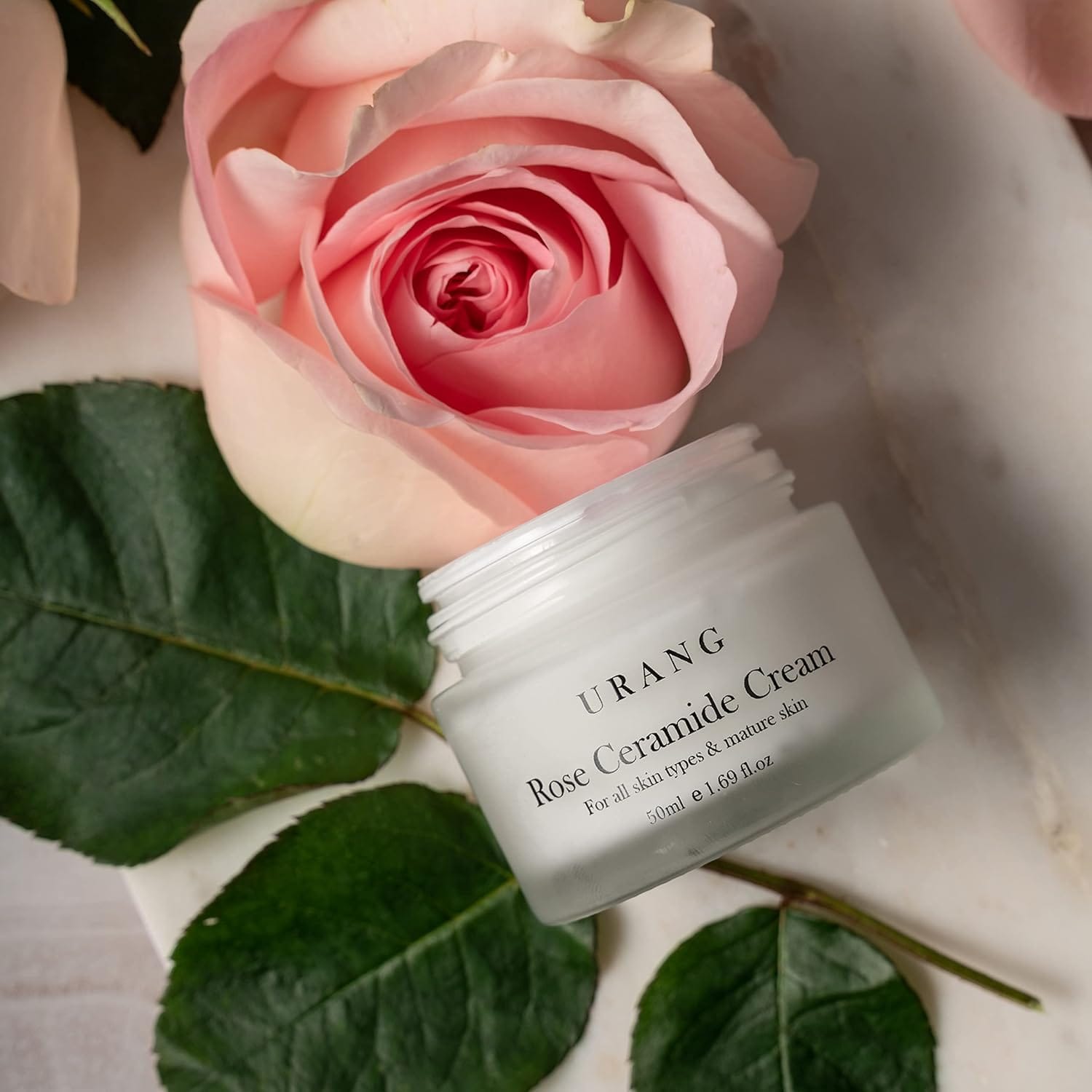 Urang - Crème visage végétalienne "Rose ceramide cream" - 50 ml - Urang - Ethni Beauty Market