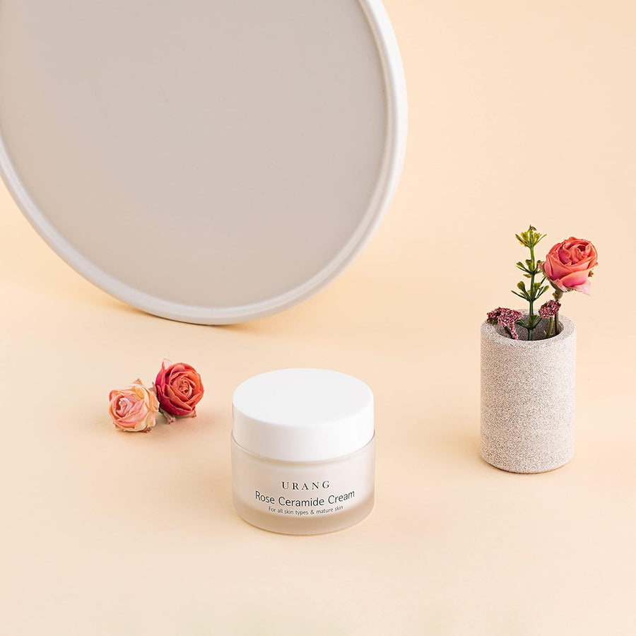 Urang - Crème visage végétalienne "Rose ceramide cream" - 50 ml - Urang - Ethni Beauty Market