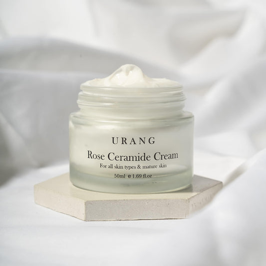 Urang - Crème visage végétalienne "Rose ceramide cream" - 50 ml - Urang - Ethni Beauty Market