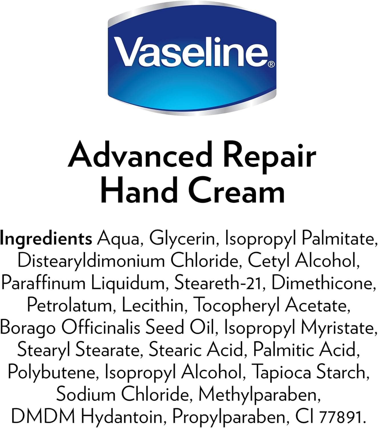 Vaseline intense - Crème Pour les Mains Non Parfumée "Repair unscented hand cream" - 75 ml - vaseline - Ethni Beauty Market
